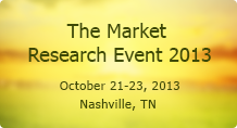 The Market Research Event 2013
