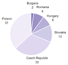 Shares of Individual Countries as a Proportion of the Value of the Private Healthcare Market in Central Europe (%), 2011